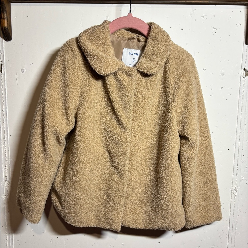 Old Navy Beige Fleece Jacket